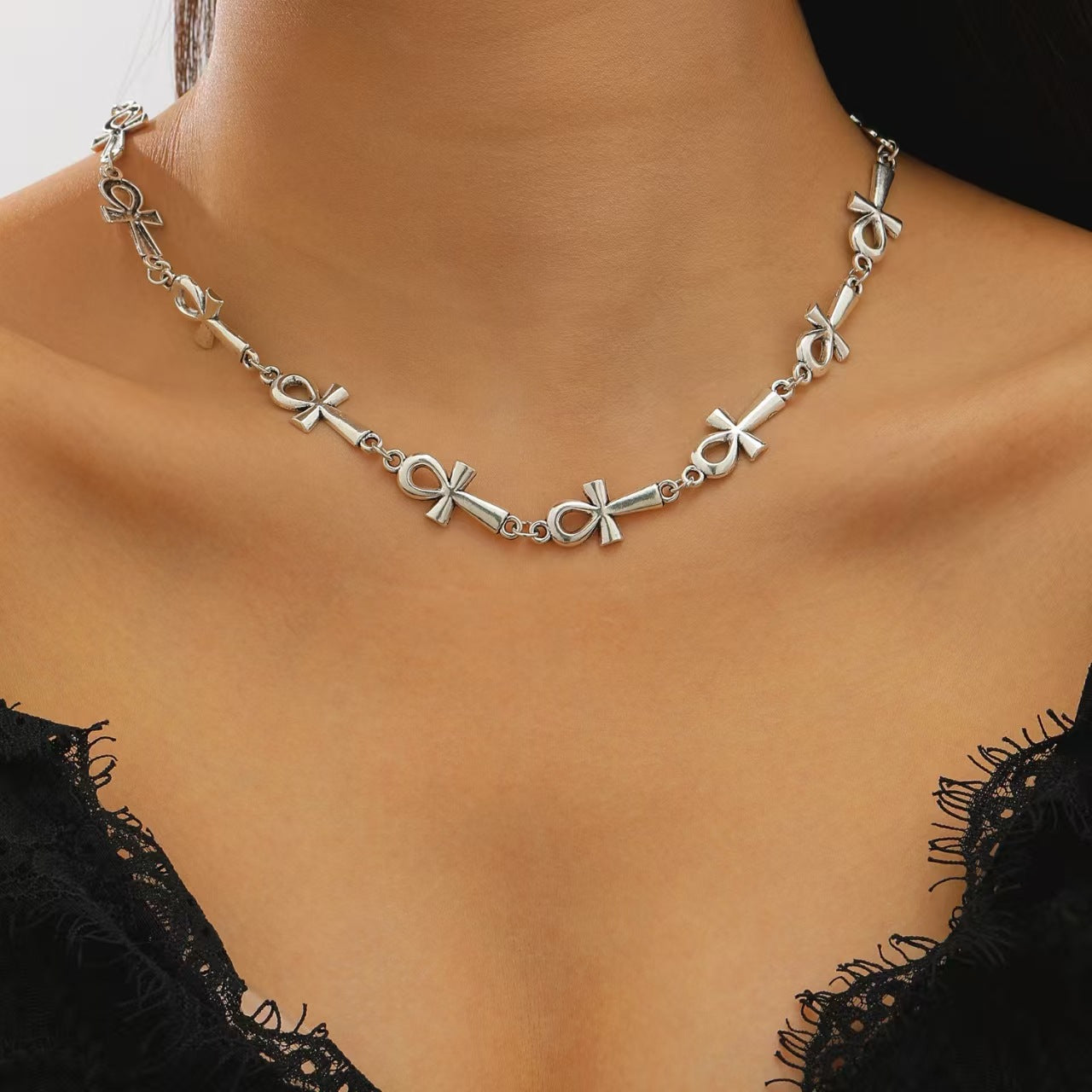 Wholesale Gothic Cross Men' s Alloy Bracelet